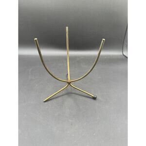 Vintage Wrought Iron Tripod Plant Stand Plant Holder w/ Hairpin Legs